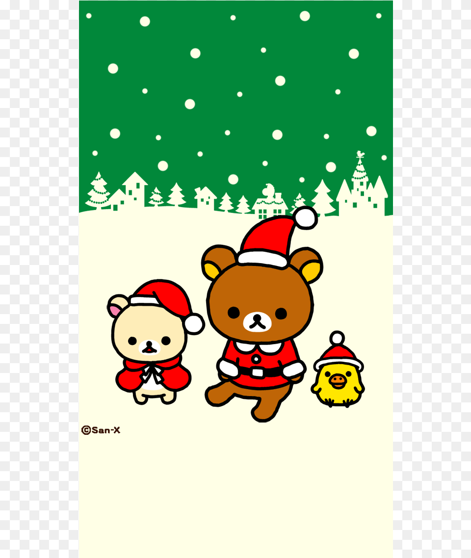 Christmas Wallpaper Rilakkuma Christmas, Animal, Bear, Mammal, Wildlife Free Png Download