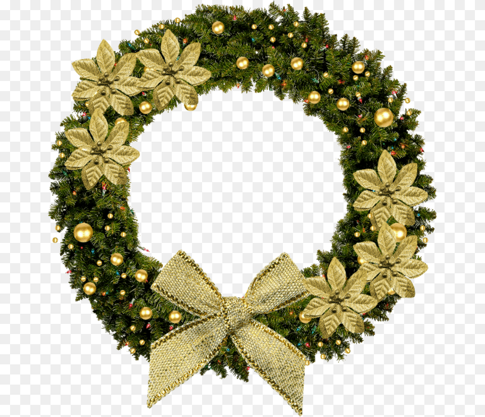 Christmas Wreath, Plant Free Png Download