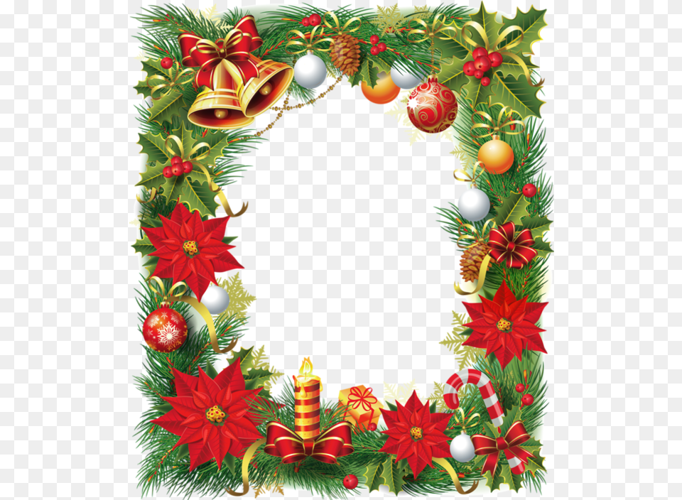 Christmas Wreath Background Christmas Christmas Frame Vector Free Png