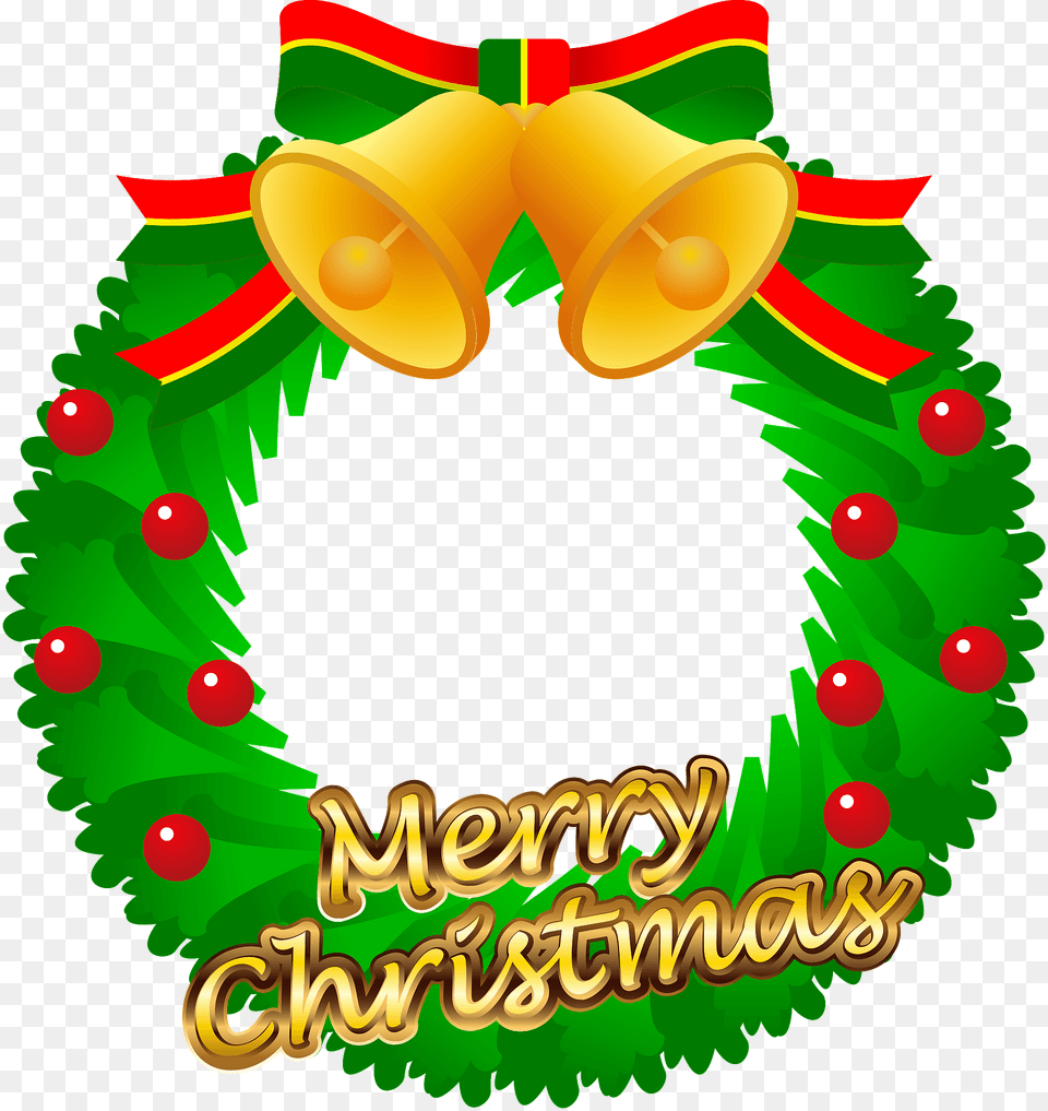 Christmas Wreath Bell Clipart, Dynamite, Weapon, Tape Png Image