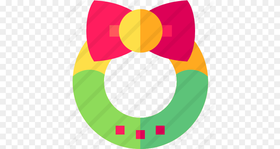 Christmas Wreath Christmas Icons Circle, Accessories, Formal Wear, Tie Free Png Download