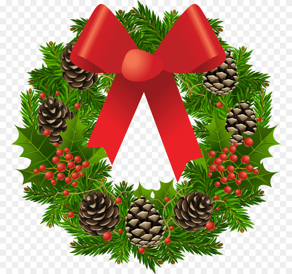 Christmas Wreath Clip Art, Conifer, Plant, Tree, Graphics Png