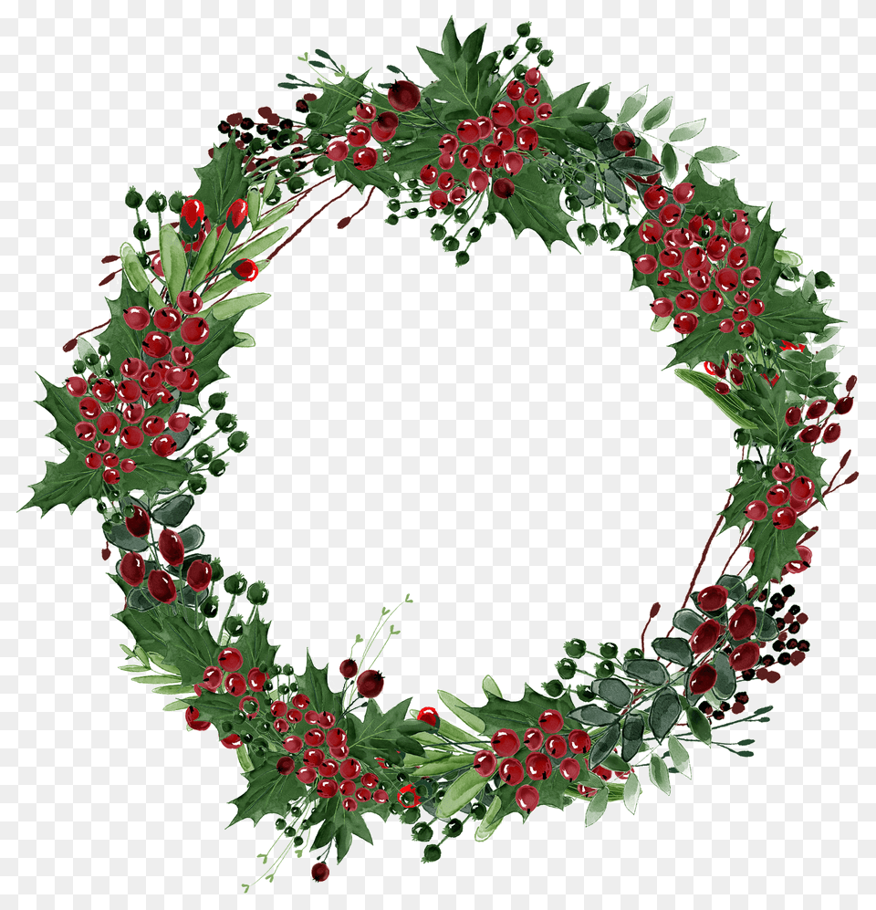 Christmas Wreath Clipart, Plant, Pattern Png Image