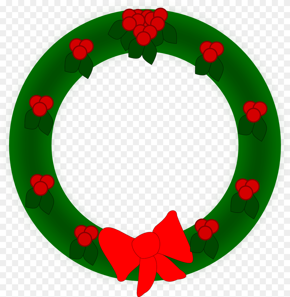 Christmas Wreath Clipart, Green Free Png Download