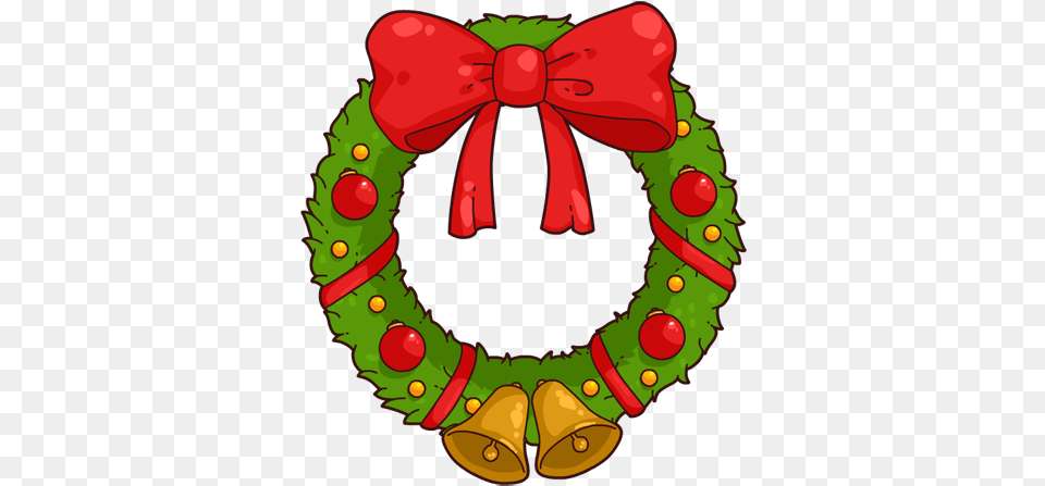 Christmas Wreath Clipart Look Transparent Christmas Wreath Cartoon Png Image