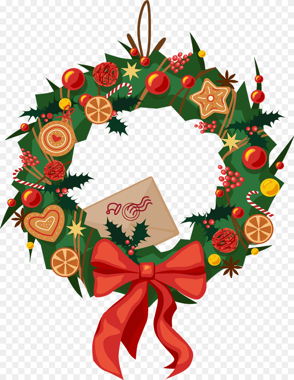 Christmas Wreath Clipart Wreath Free Transparent Png