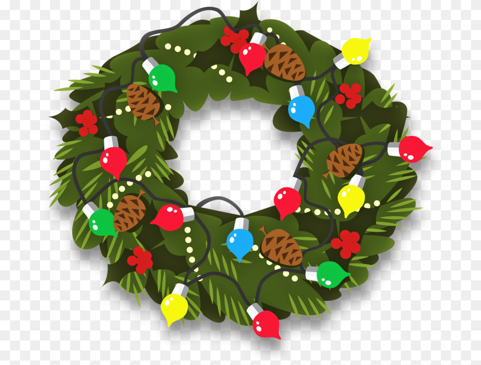 Christmas Wreath Decor 800 Clr Wreath Free Png Download