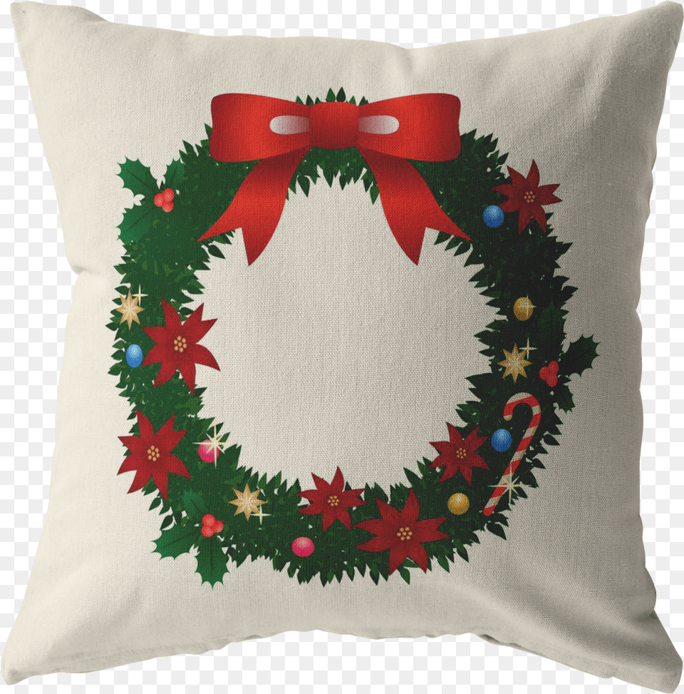 Christmas Wreath Decorative Stuffed Pillows Day International Plastic Bag Day Free Png