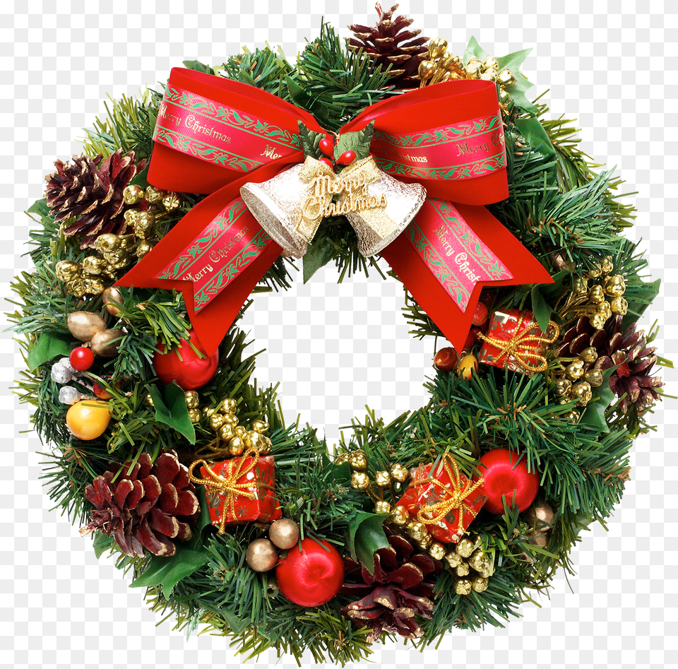 Christmas Wreath Download Real Christmas Wreath, Dynamite, Weapon Png Image