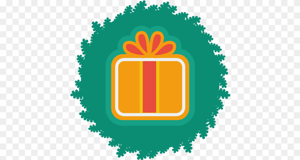 Christmas Wreath Gift Icon Clipart Iconbugcom Saw Blade Png Image