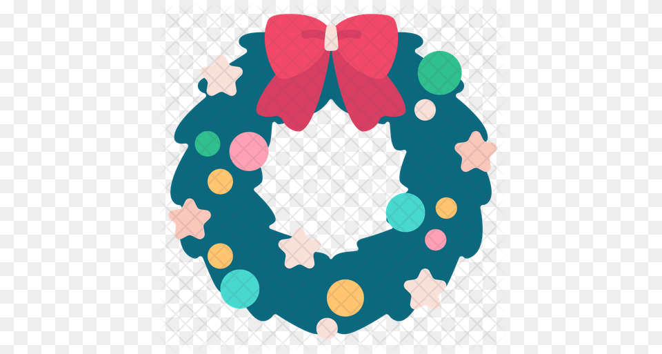 Christmas Wreath Icon Circle, Pattern Png