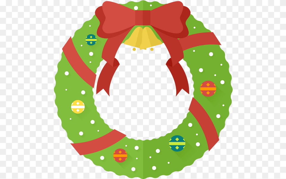 Christmas Wreath Images Transparent Clipart Cartoon Christmas Wreath Clipart, Person Png Image