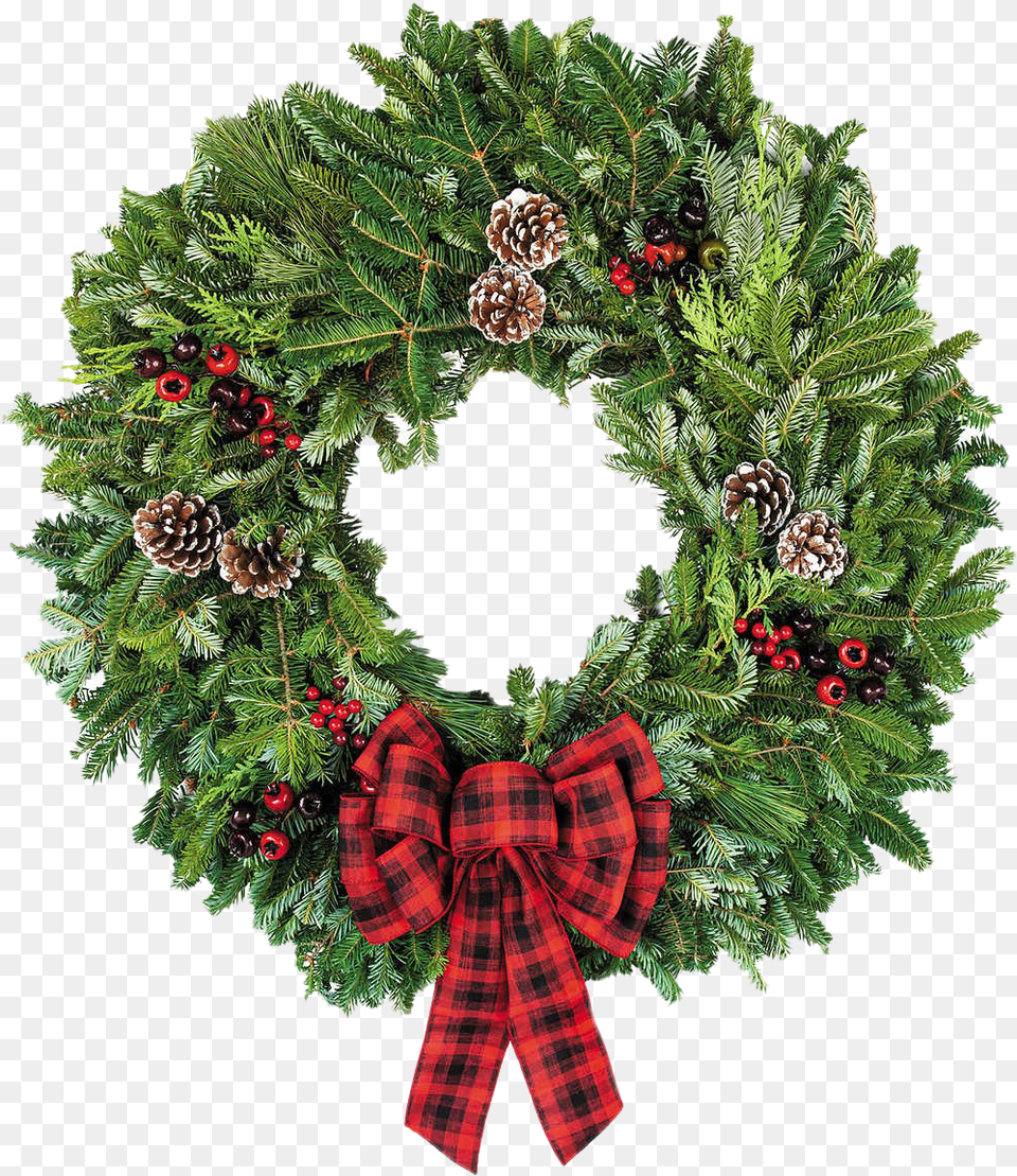 Christmas Wreath Photo Real Christmas Wreath Free Png Download