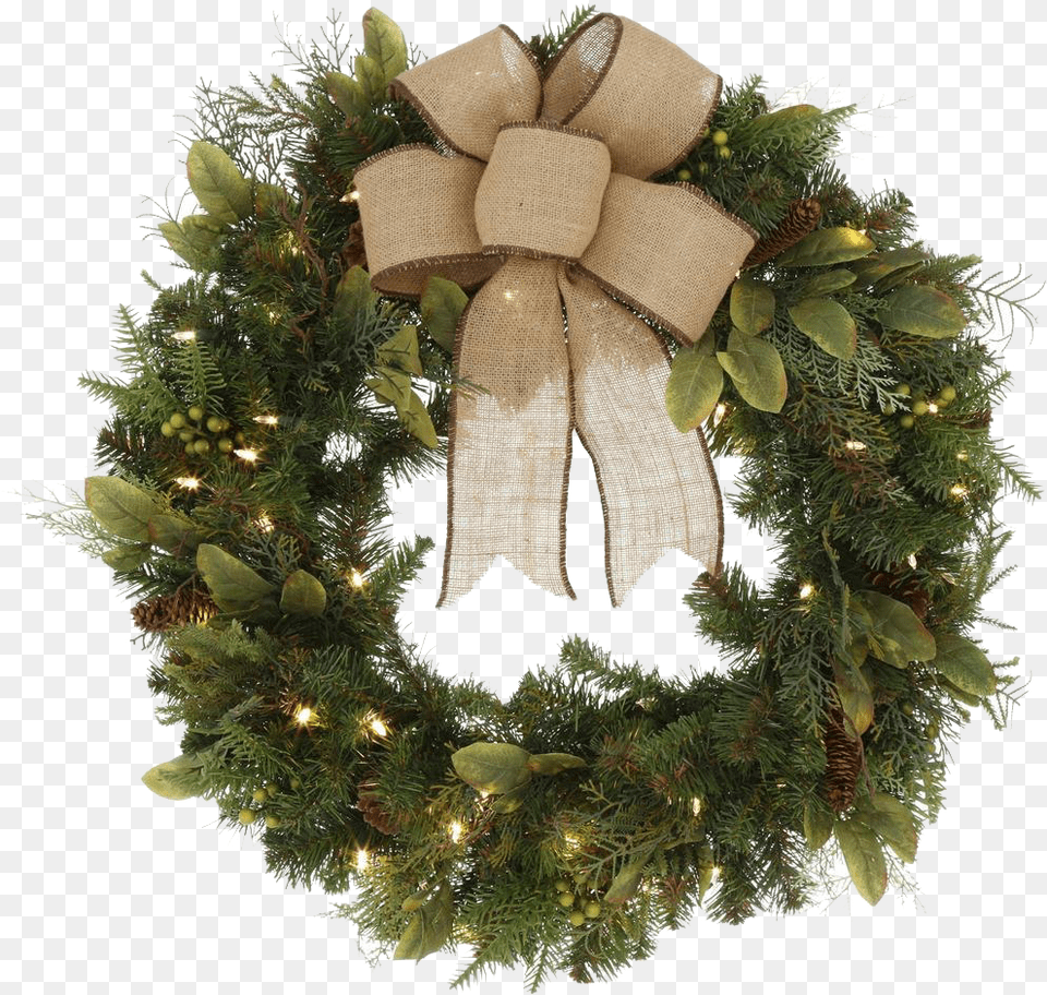 Christmas Wreath Picture Real Christmas Wreath, Plant Png Image