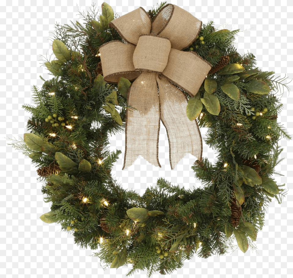 Christmas Wreath Picture Real Christmas Wreath, Plant Free Png