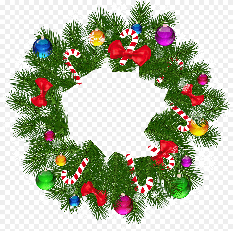 Christmas Wreath Picture Wreaths Transparent Christmas Wreath Clipart Free Png Download