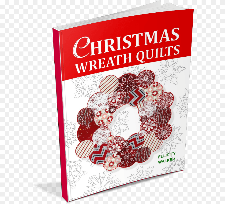 Christmas Wreath Quilts For Holiday Home Decor Illustration, Book, Publication, Advertisement Free Transparent Png