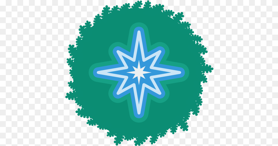 Christmas Wreath Star Icon Clipart Image Iconbugcom Hvzda Na Vrchol Stromu, Nature, Outdoors, Symbol, Star Symbol Free Transparent Png