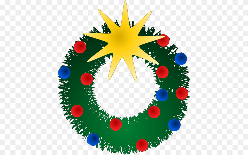 Christmas Wreath Svg Clip Arts Download Download Clip Art Clip Art, Star Symbol, Symbol, Lighting Png