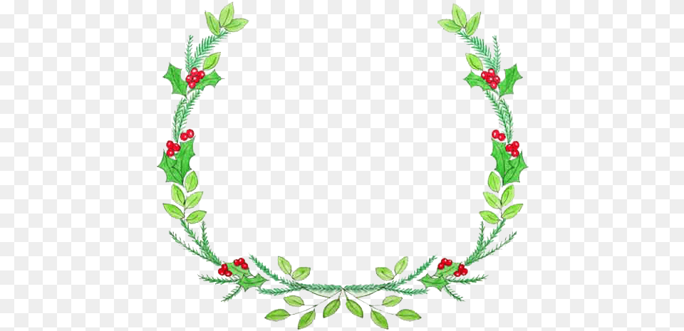 Christmas Wreath Transparent Image Guirnalda Floral, Plant, Pattern, Art, Floral Design Png