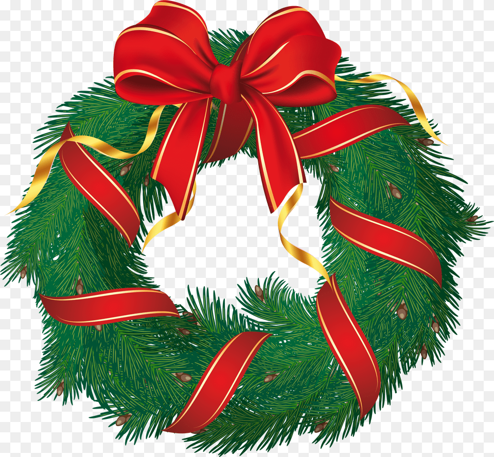 Christmas Wreath Transparent Transparent Background Christmas Wreath Clipart Png Image