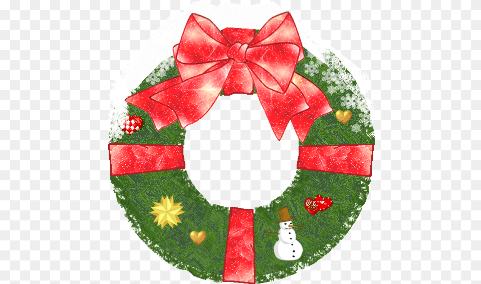 Christmas Wreath Variation Snow Wreath, Accessories, Tie, Formal Wear, Dessert Free Transparent Png