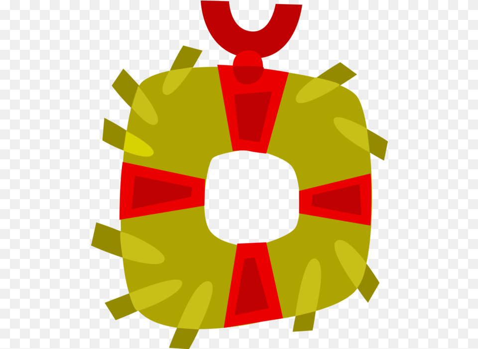 Christmas Wreath Vector Vector Illustration Of Festive Illustration, Clothing, Lifejacket, Vest, Dynamite Png Image