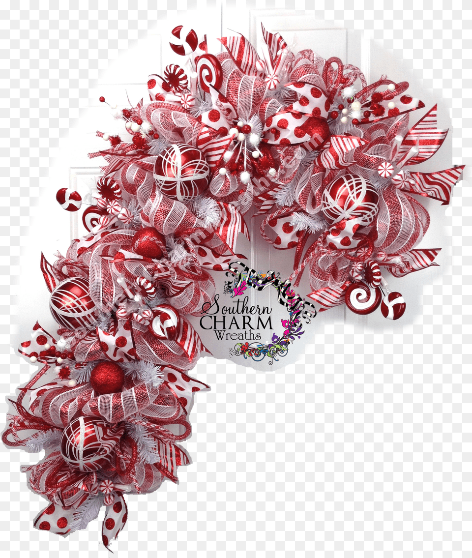 Christmas Wreath Wreath Download Original Size Deco Mesh Southern Charm Wreaths Free Png