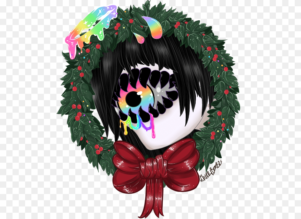 Christmas Wreath Ych Xenobaby, Art, Graphics, Birthday Cake, Cake Free Transparent Png