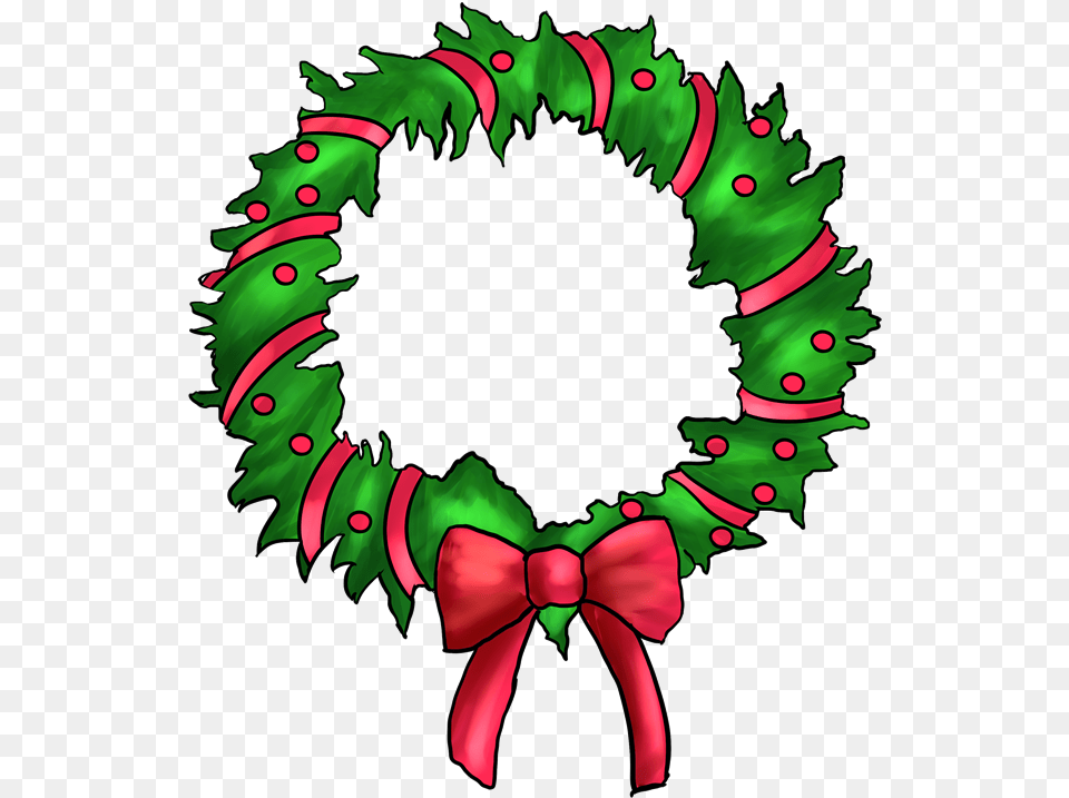 Christmas Wreaths Clipart Design Vector Royalty Free Cartoon Christmas Wreath Transparent, Baby, Person Png
