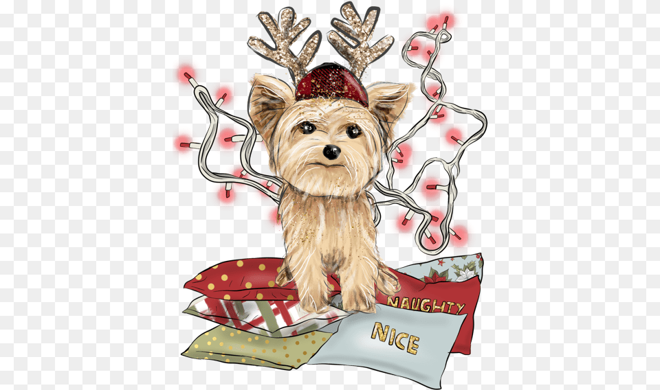 Christmas Yorkie Shirt Dog Supply, Greeting Card, Envelope, Mail, Animal Free Transparent Png
