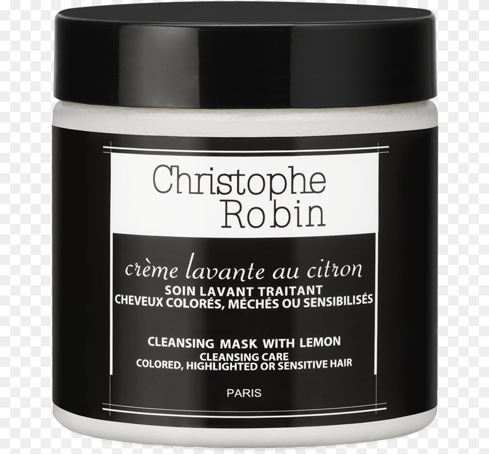 Christophe Robin Cleansing Mask With Lemon, Bottle, Cosmetics, Perfume Png Image