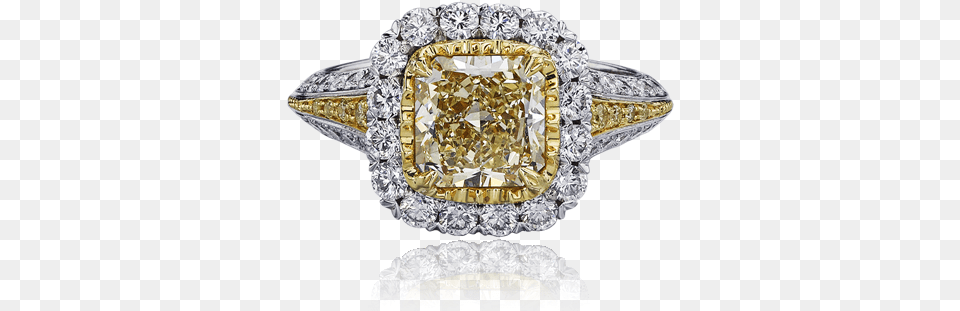 Christopher Designs Ring With Fancy Light Yellow Diamond Christopher Designs Yellow Diamond, Accessories, Gemstone, Jewelry, Chandelier Free Png Download