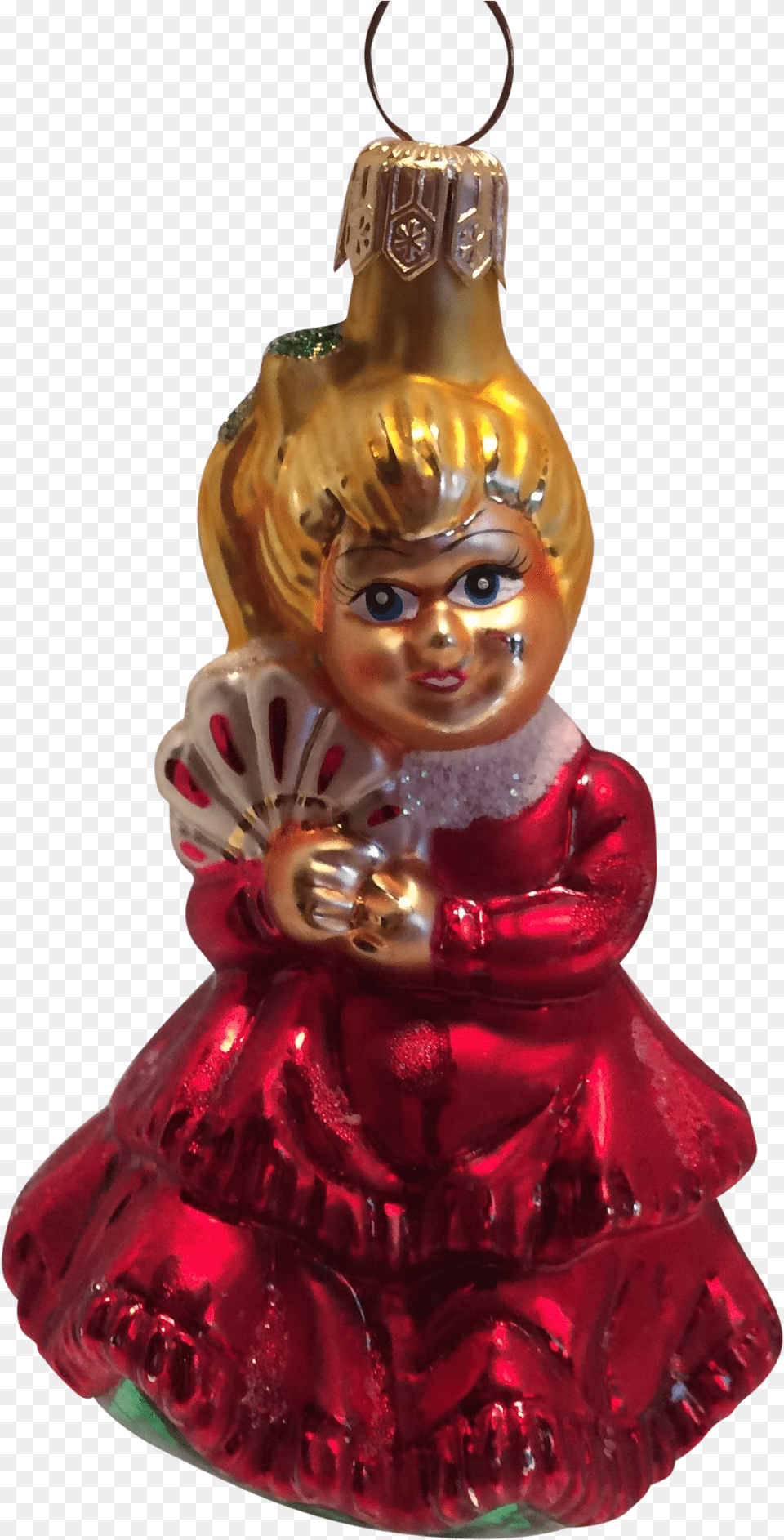 Christopher Radko Ornament Quotlittle Girl In Red Christmas Christopher Radko, Figurine, Face, Head, Person Free Transparent Png