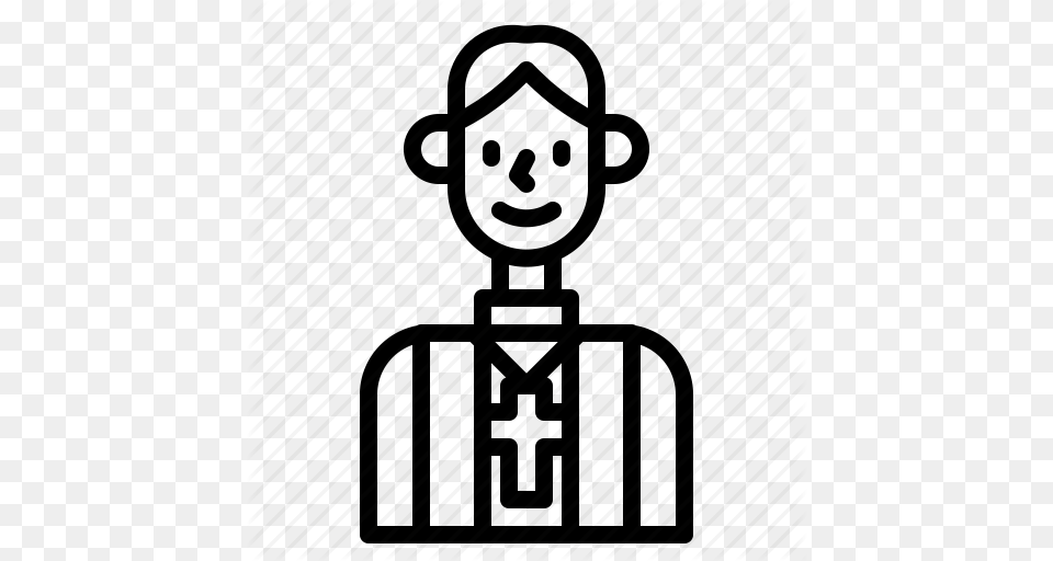 Christtian Man Pastor People Priest Religious Wedding Icon, Electrical Device, Microphone, Cutlery, Device Free Png