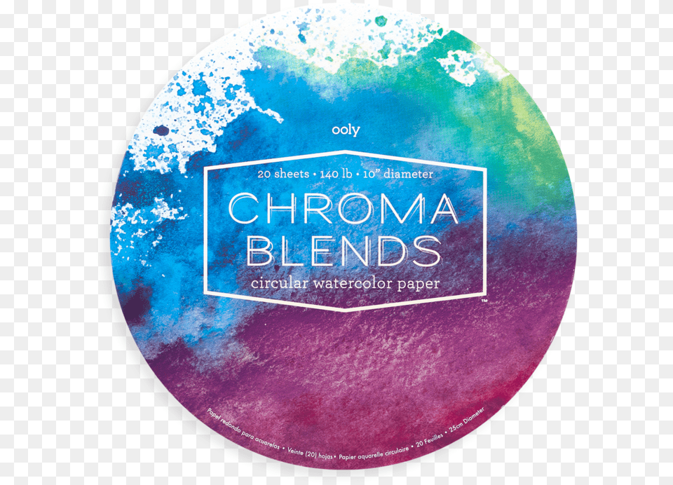 Chroma Blends Circular Watercolor Paper Watercolor Painting, Disk, Dvd Free Transparent Png