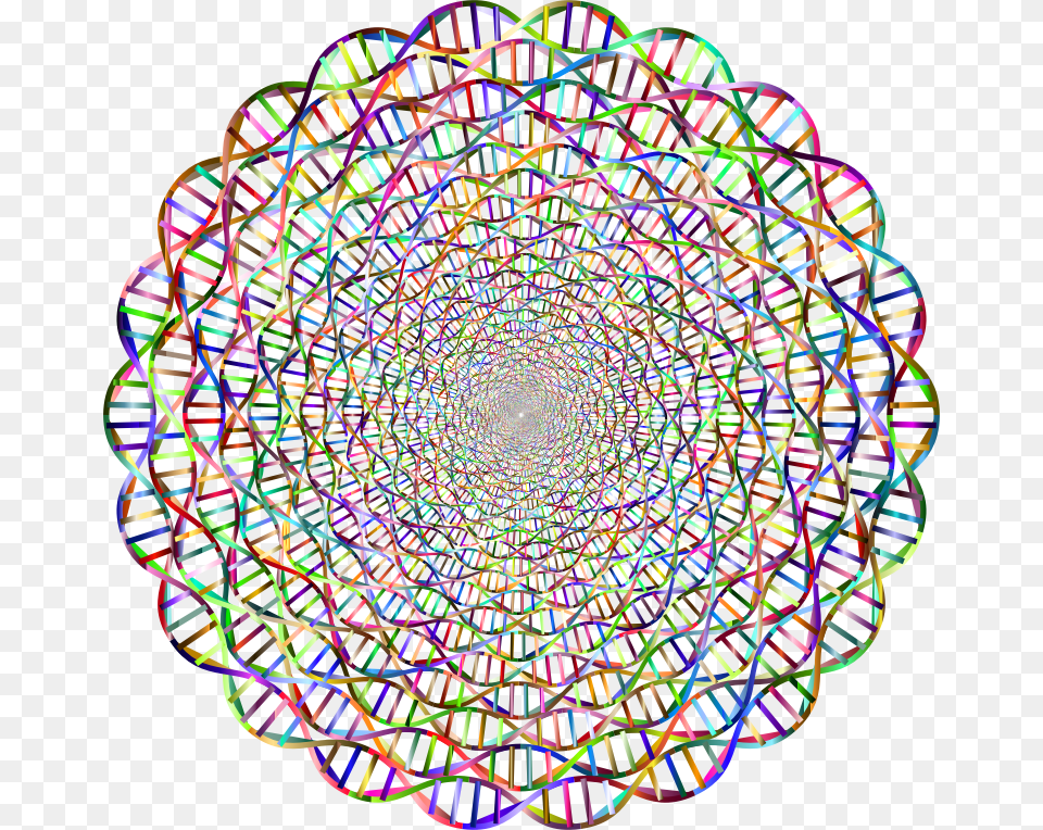 Chromatic Dna Helix Vortex 2 No Background Double Helix Circle, Accessories, Fractal, Ornament, Pattern Free Transparent Png