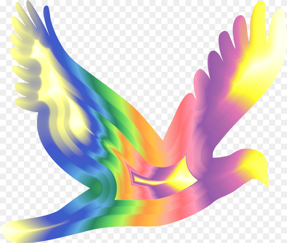 Chromatic Flying Dove Silhouette Clip Arts Pigeons And Doves, Art, Graphics, Smoke Pipe Png Image