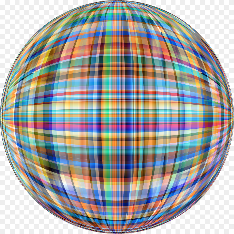 Chromatic Spectral Orb Icons, Sphere, Tartan Free Transparent Png