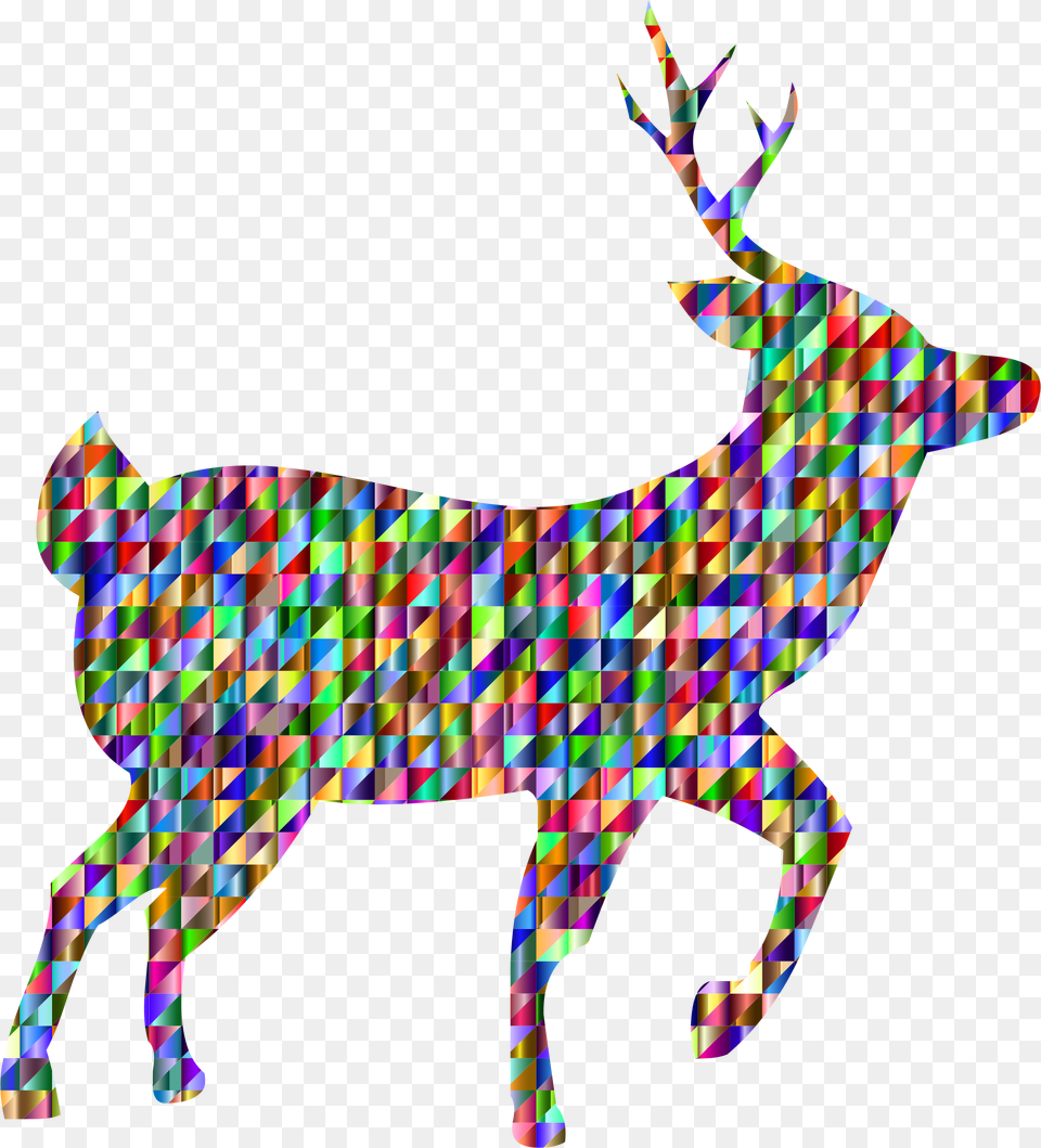 Chromatic Triangular Deer Clip Arts Portable Network Graphics, Animal, Mammal, Wildlife, Art Free Png Download