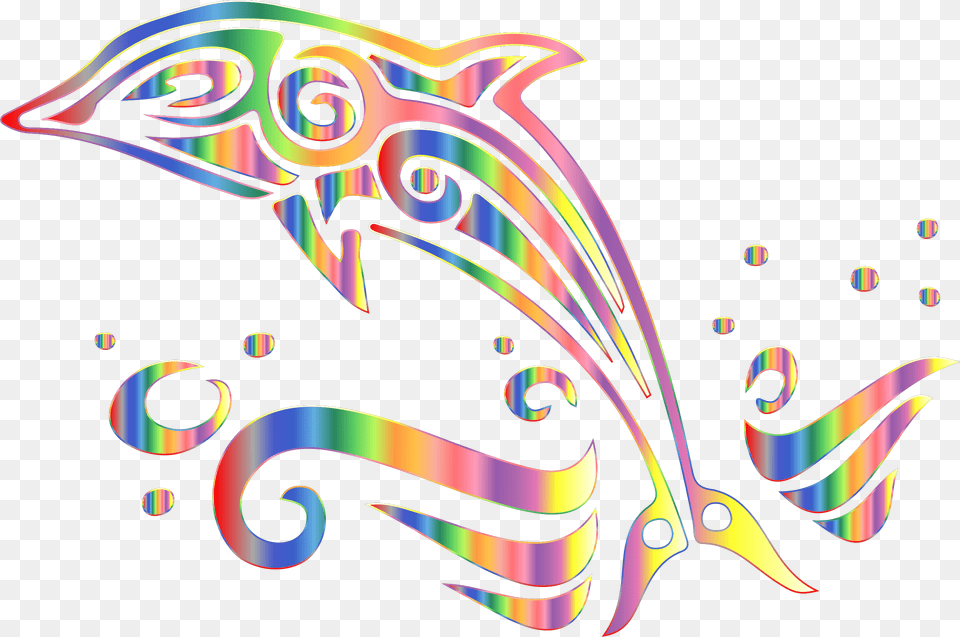 Chromatic Tribal No Background Clipart Black And White Dolphins, Art, Floral Design, Graphics, Pattern Free Png