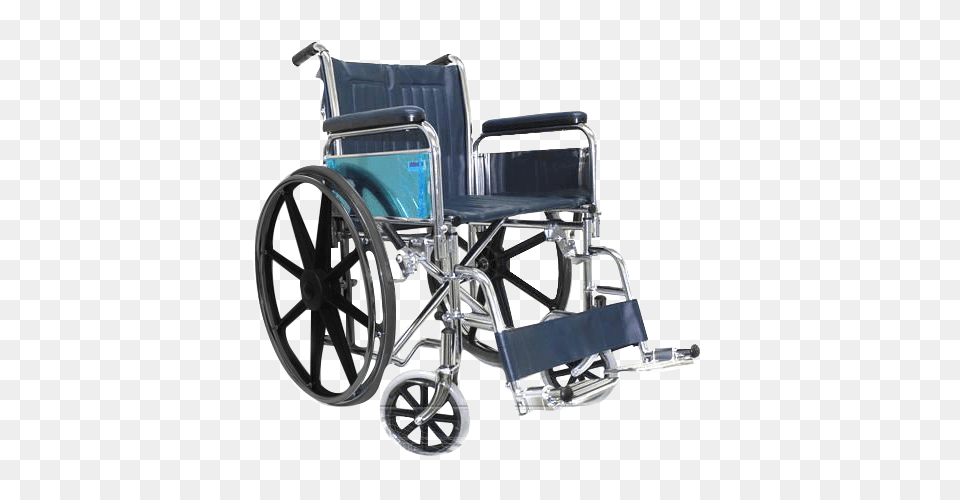Chrome Detachable Wheelchair Transparent, Chair, Furniture, Machine, Wheel Png
