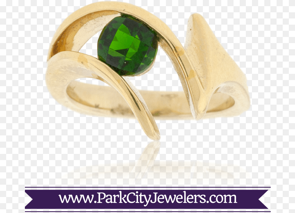 Chrome Diopside And Gold Ring Gold Ring Colour Stone, Accessories, Gemstone, Jewelry, Emerald Free Png Download