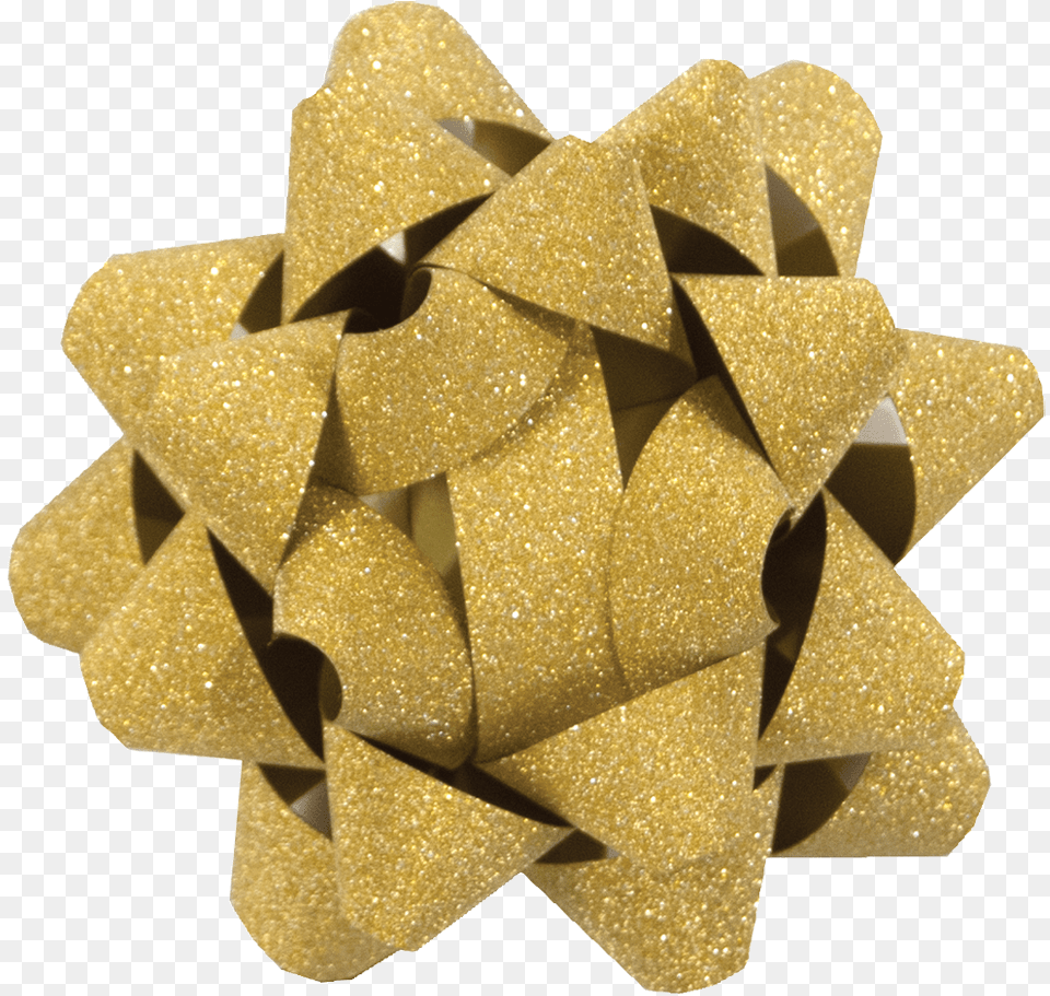 Chrome Glitter Star Bow Folding, Paper, Flower, Plant, Rose Free Transparent Png