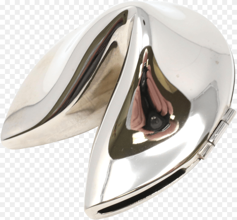 Chrome Metal Fortune Cookie Box Titanium Ring, Accessories, Jewelry, Pendant, Locket Free Png