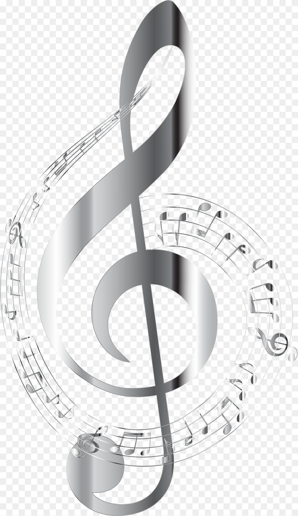 Chrome Musical Notes Typography No Background Clip Background Clear Background Music Notes, Symbol, Text Free Transparent Png