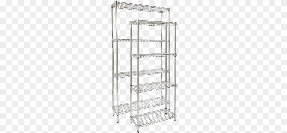 Chrome Wire Shelving 4 Shelf Units 10 Inch Deep Storables Chrome 4 Tier Steel Wire Shelving 10quot D, Crib, Furniture, Infant Bed Free Png