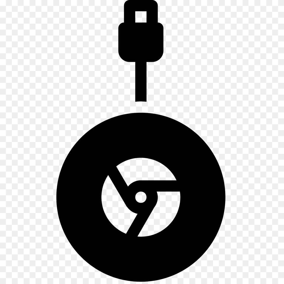 Chromecast Filled Icon, Gray Free Png Download