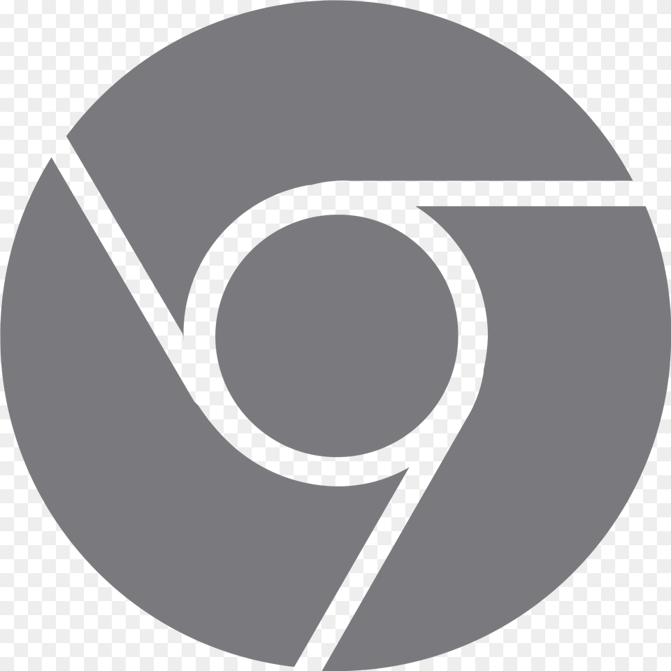 Chromecast Logo Download Vector Google Chrome Icon Black, Disk, Symbol, Text Free Transparent Png