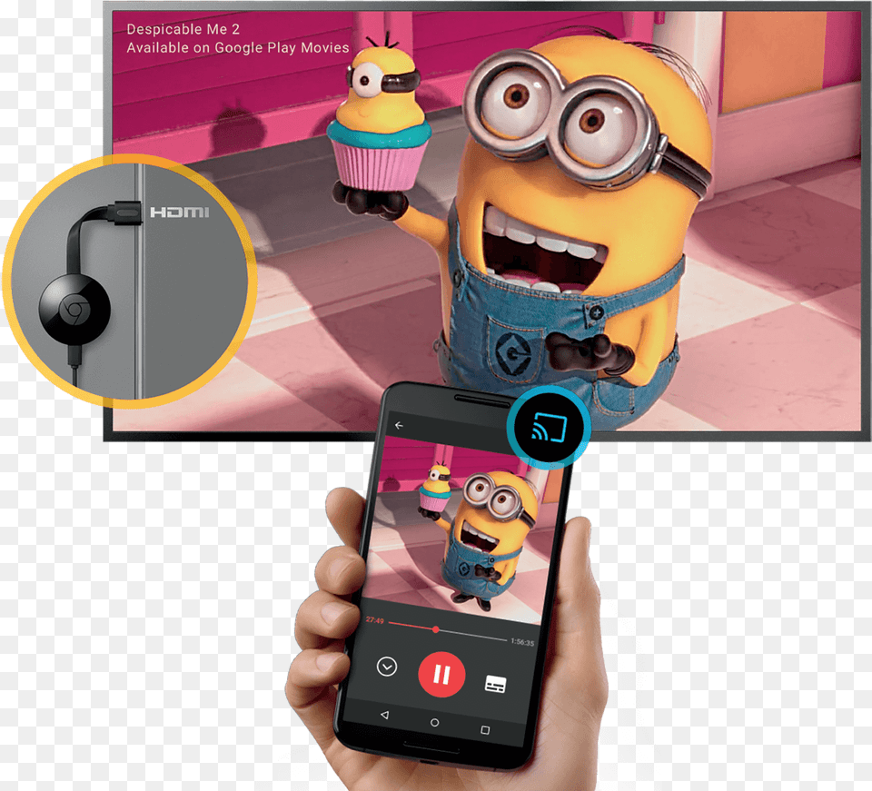 Chromecast Streaming, Electronics, Phone, Mobile Phone, Toy Png